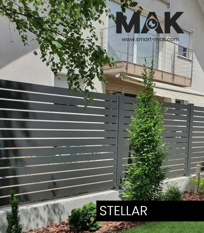 Aluminium Lattenzaun STELLAR mit Pfosten