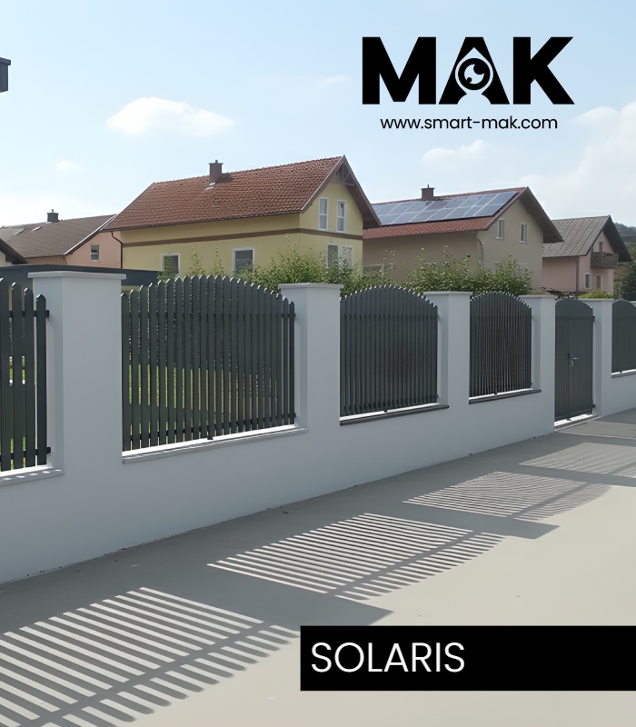 Aluminium Lattenzaun zeitlos in Anthrazit SOLARIS