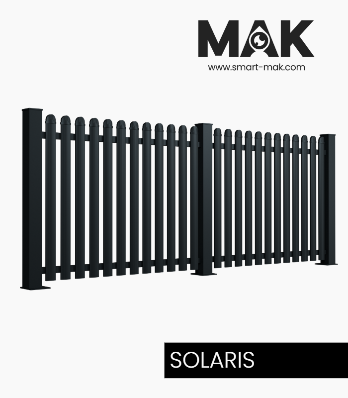 Aluminium Zaun SOLARIS klassisches zeitloses Zaunsystem