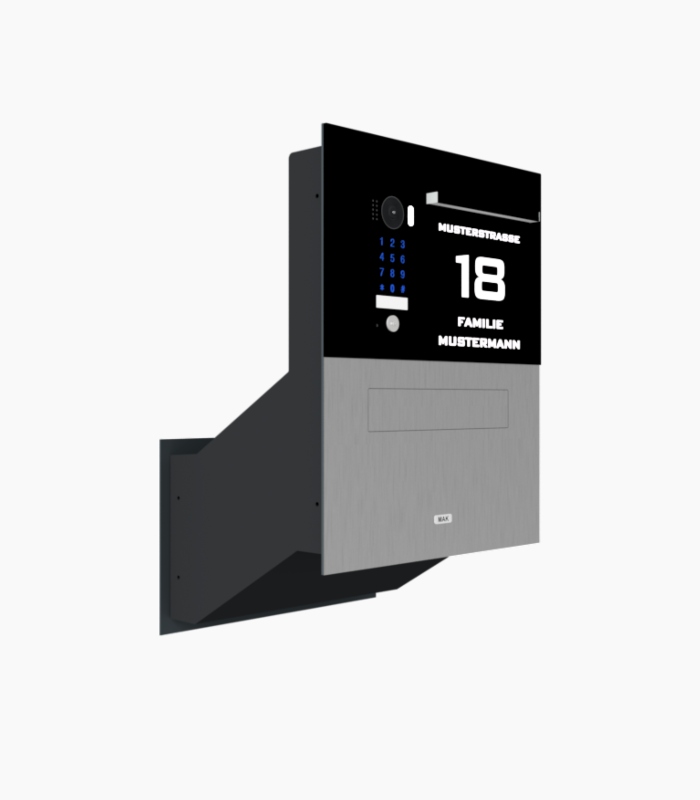 Durchwurf Briefkasten-Sprechanlage mit Video-Sprechanlage MAK